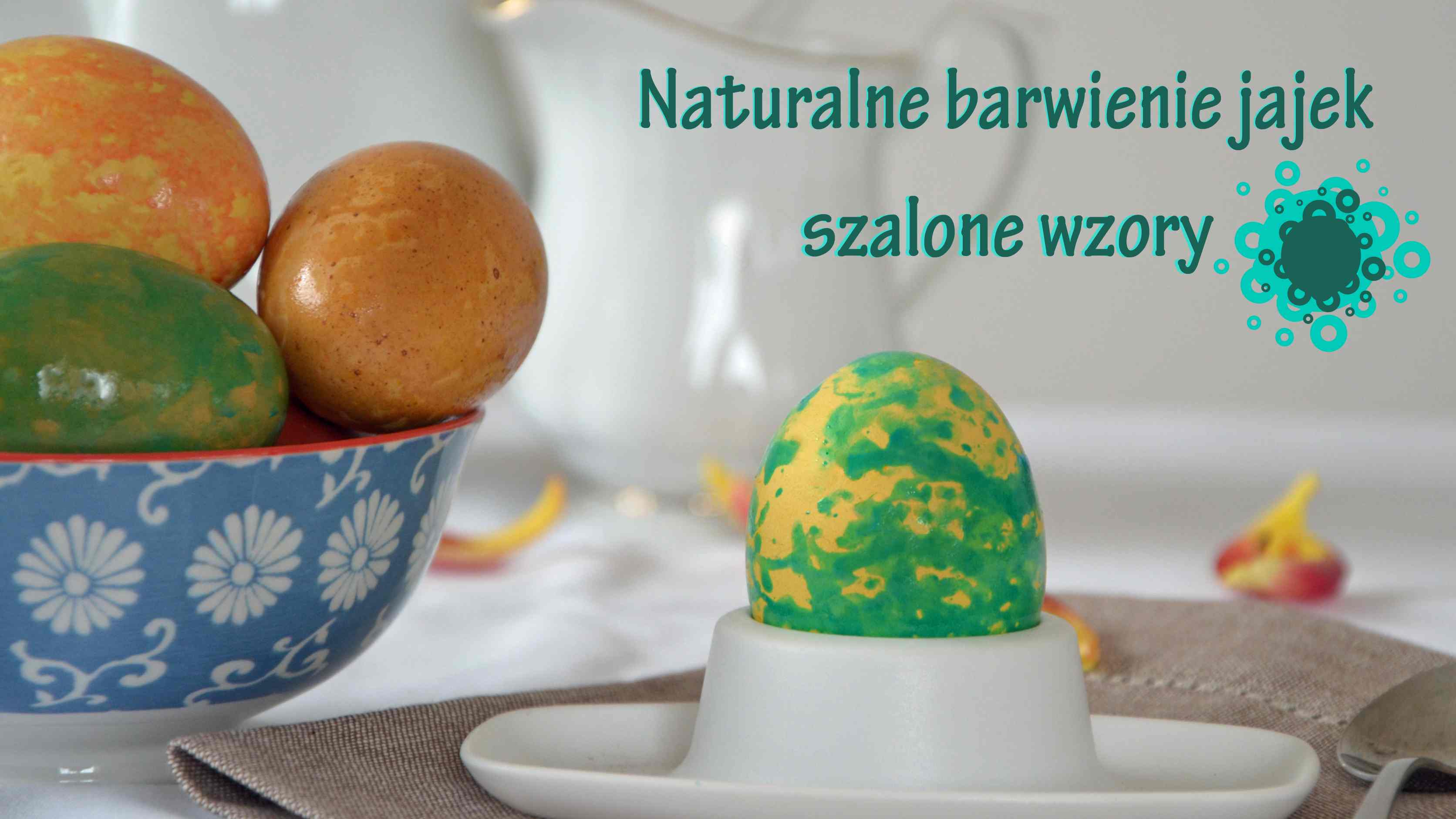 Naturalne barwienie jajek - szalone wzory